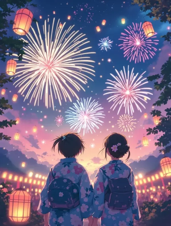 《花火之夏》动漫封面海报